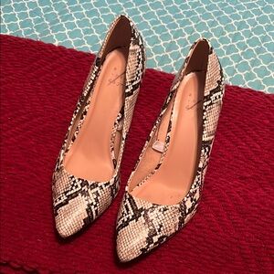 a new day Black and White Heels Elegant Pumps